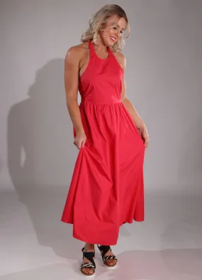 Maxi Dress | STRAWBERRY RED | BYY043