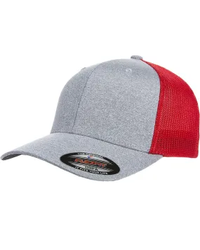 Adult Poly Melange Stretch Mesh Cap