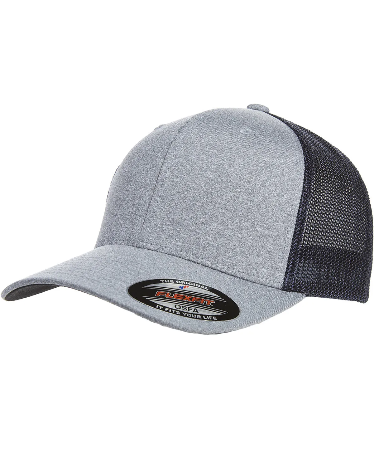 Adult Poly Melange Stretch Mesh Cap