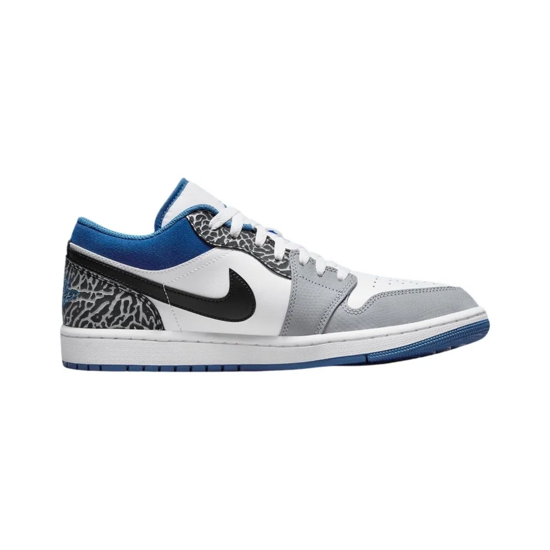 Air Jordan 1 Low GS SE White Dark Marina Blue