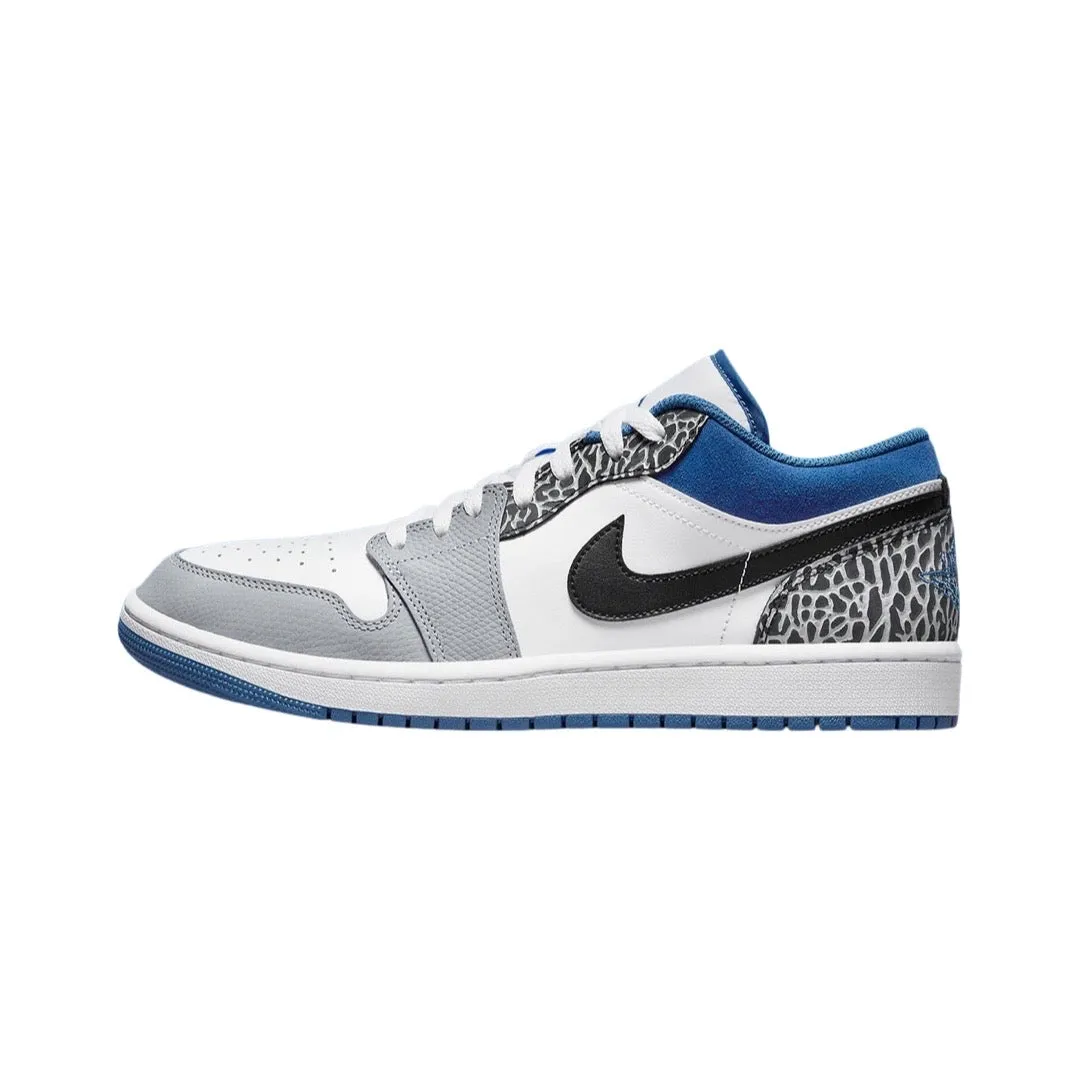 Air Jordan 1 Low GS SE White Dark Marina Blue