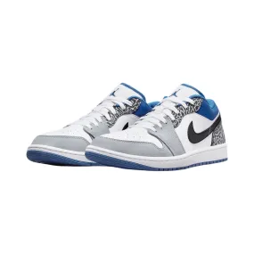 Air Jordan 1 Low GS SE White Dark Marina Blue