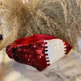 ALABAMA RED AND WHITE HEADBAND