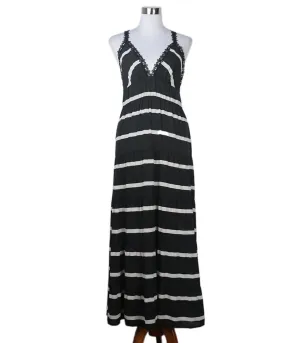 Alice   Olivia Brown & White Maxi Dress sz 8