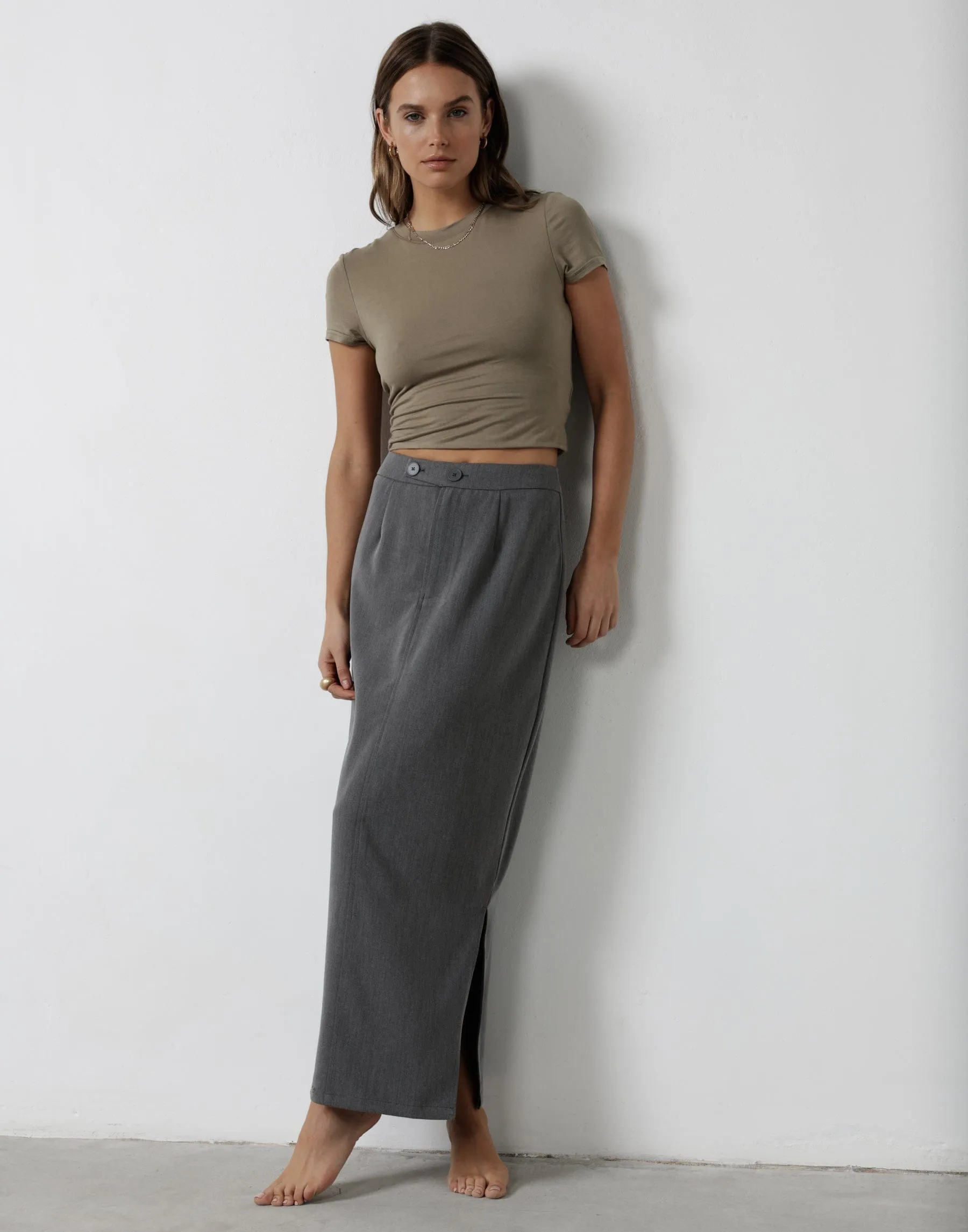 Astylar Maxi Skirt (Grey)