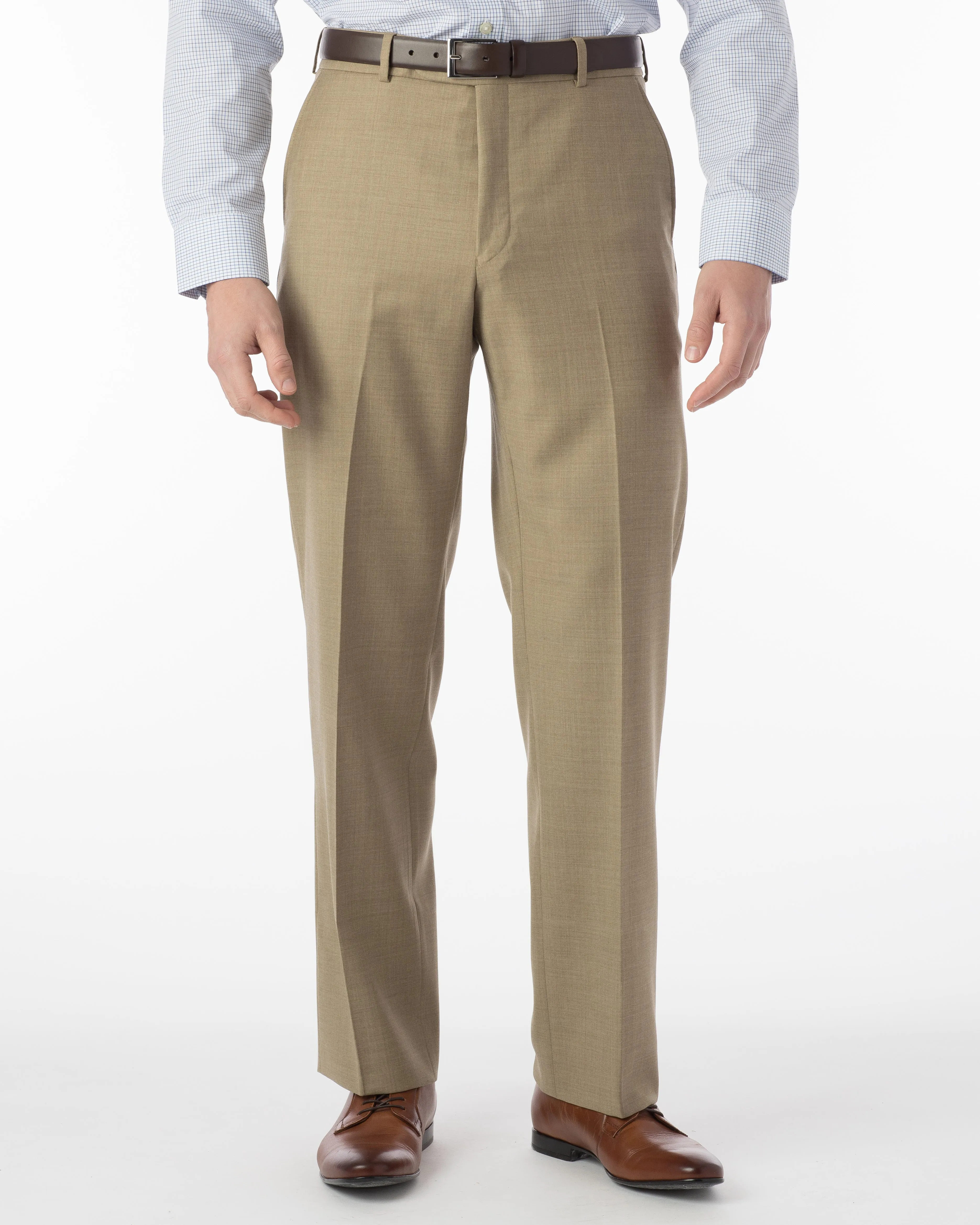 Ballin Pants - Dunhill Super 120’s 4 Harness Serge - Tan