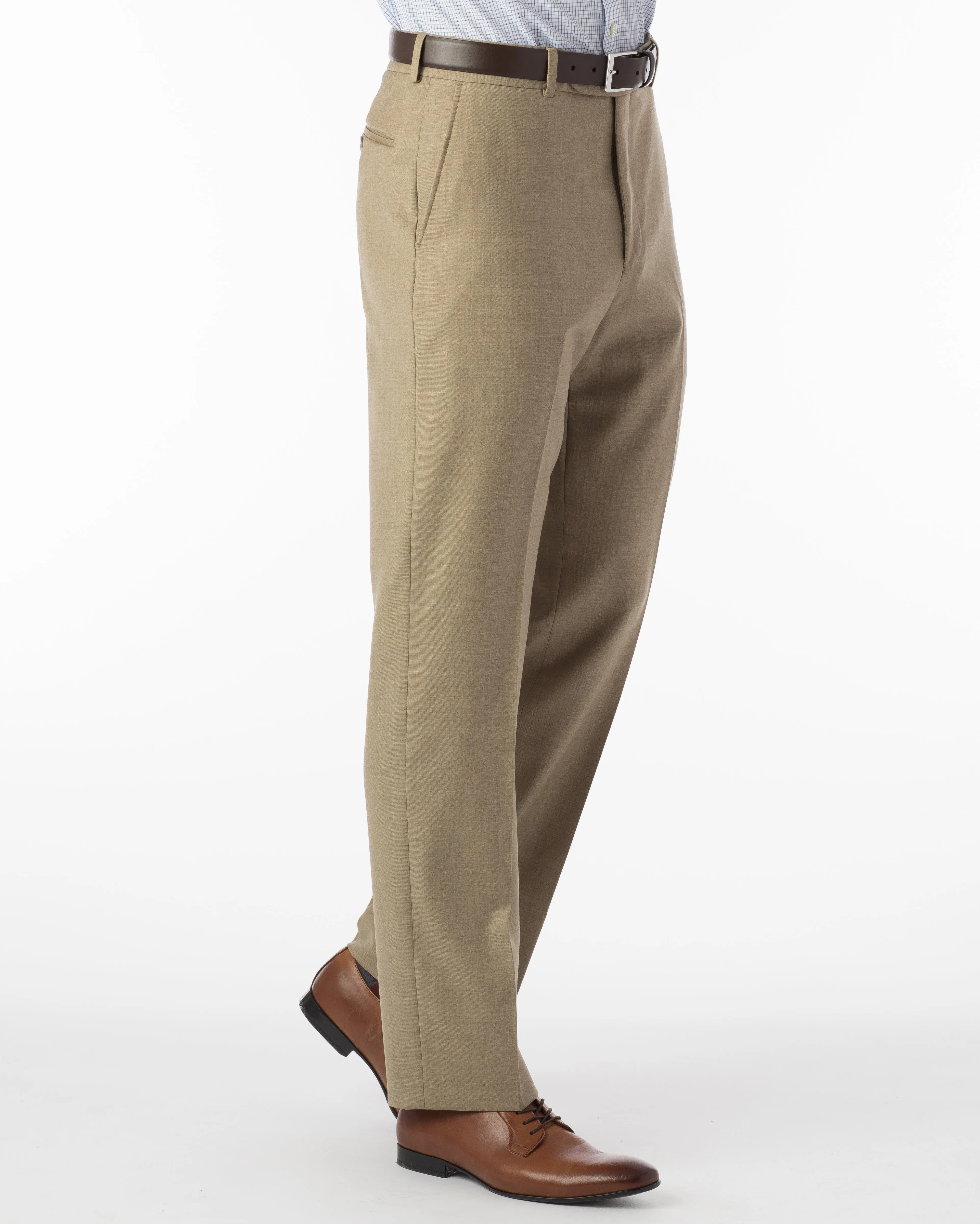 Ballin Pants - Dunhill Super 120’s 4 Harness Serge - Tan