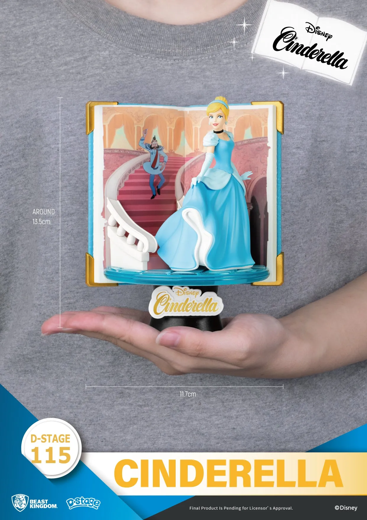 Beast Kingdom DS-115 Disney Story Book Series: Cinderella Diorama Stage D-Stage Figure Statue