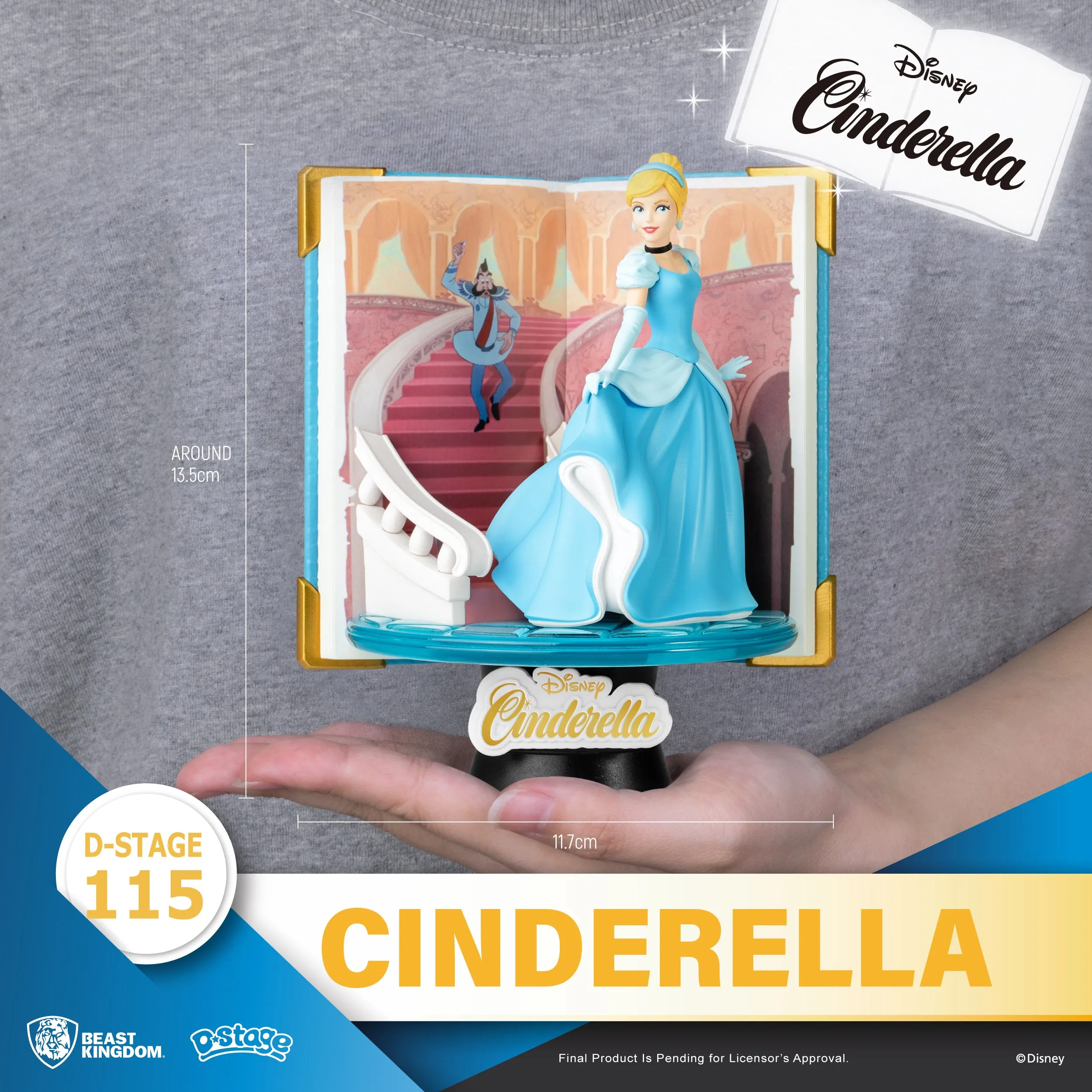 Beast Kingdom DS-115 Disney Story Book Series: Cinderella Diorama Stage D-Stage Figure Statue