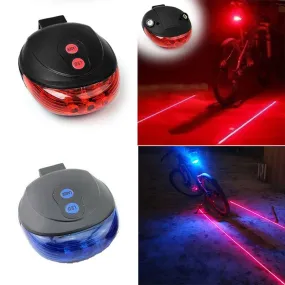 Bicycle Tail Light (5LED 2Laser)