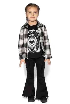 Black Denim Flare - Kids Jeans