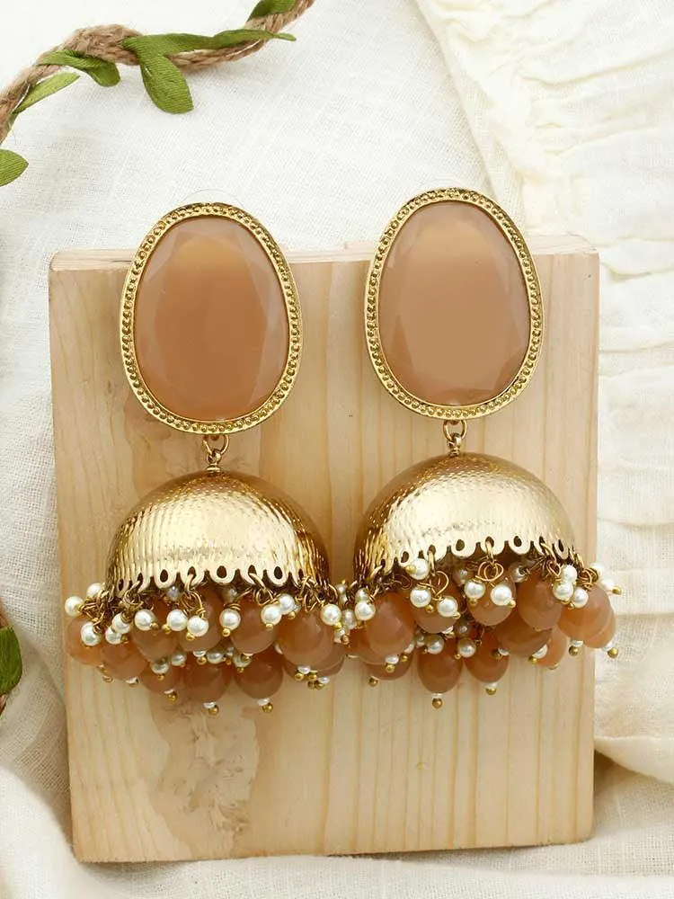 Brown Magna Shesha Jhumkis