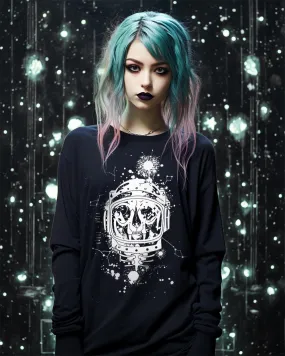 Cat-Astro-Phy Long Sleeve Tee - Unisex & Vegan Alt Goth Cyberpunk Top Grunge Aesthetic Fashion Cool Gothic gifts