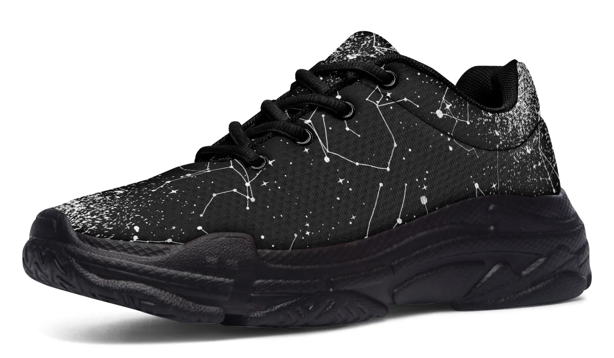 Constellation Chunky Sneakers - Light Breathable and Comfortable Sports Shoes with Platform Soles