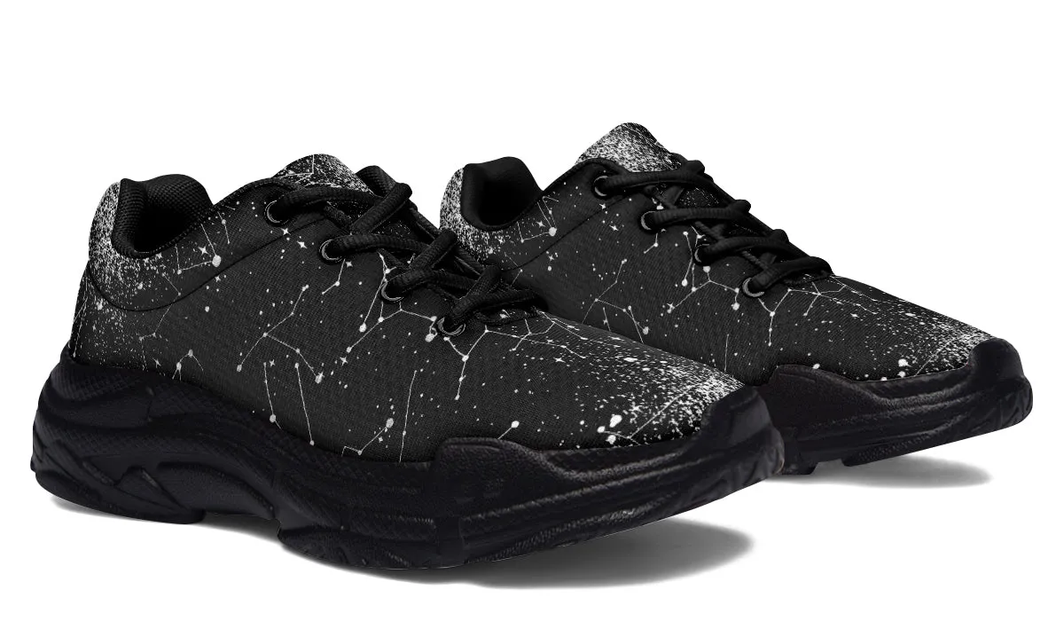 Constellation Chunky Sneakers - Light Breathable and Comfortable Sports Shoes with Platform Soles