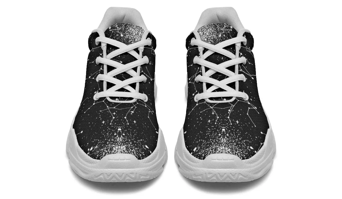 Constellation Chunky Sneakers - Light Breathable and Comfortable Sports Shoes with Platform Soles