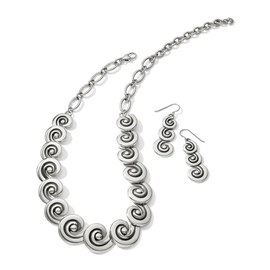 Contempo Moda Swirl French Wire Earrings