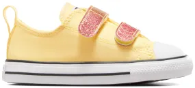 Converse Toddler Chuck Taylor All Star 2V Low Top Easy-On Citrus Like Butter/Donut Glaze/White