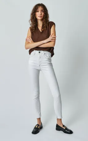 DCD High Waisted White Jeans