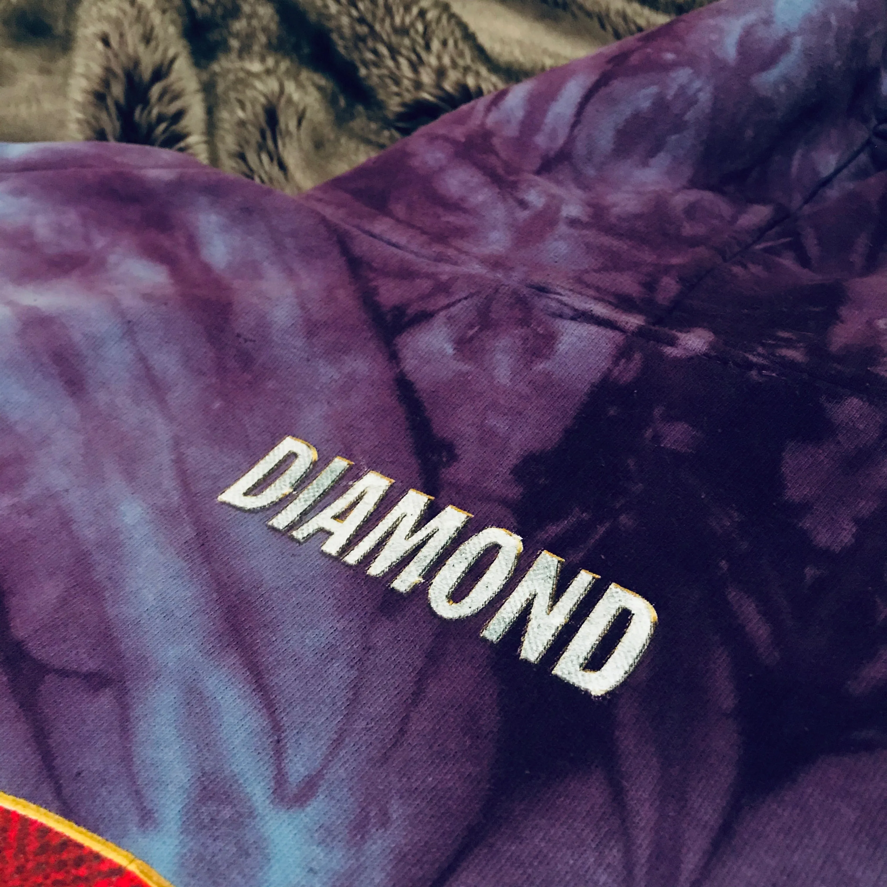 Diamond Supply Co Tie Dye Hoodie (Purple)