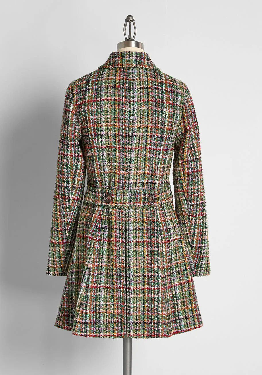 'Flare' For Colors Tweed Coat