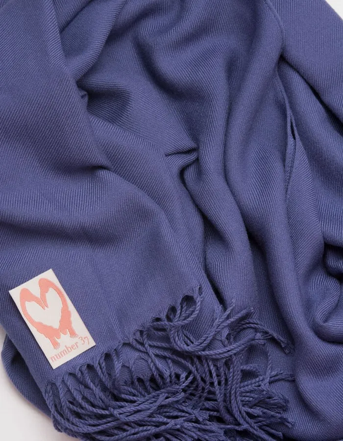 French Navy Wedding Pashmina