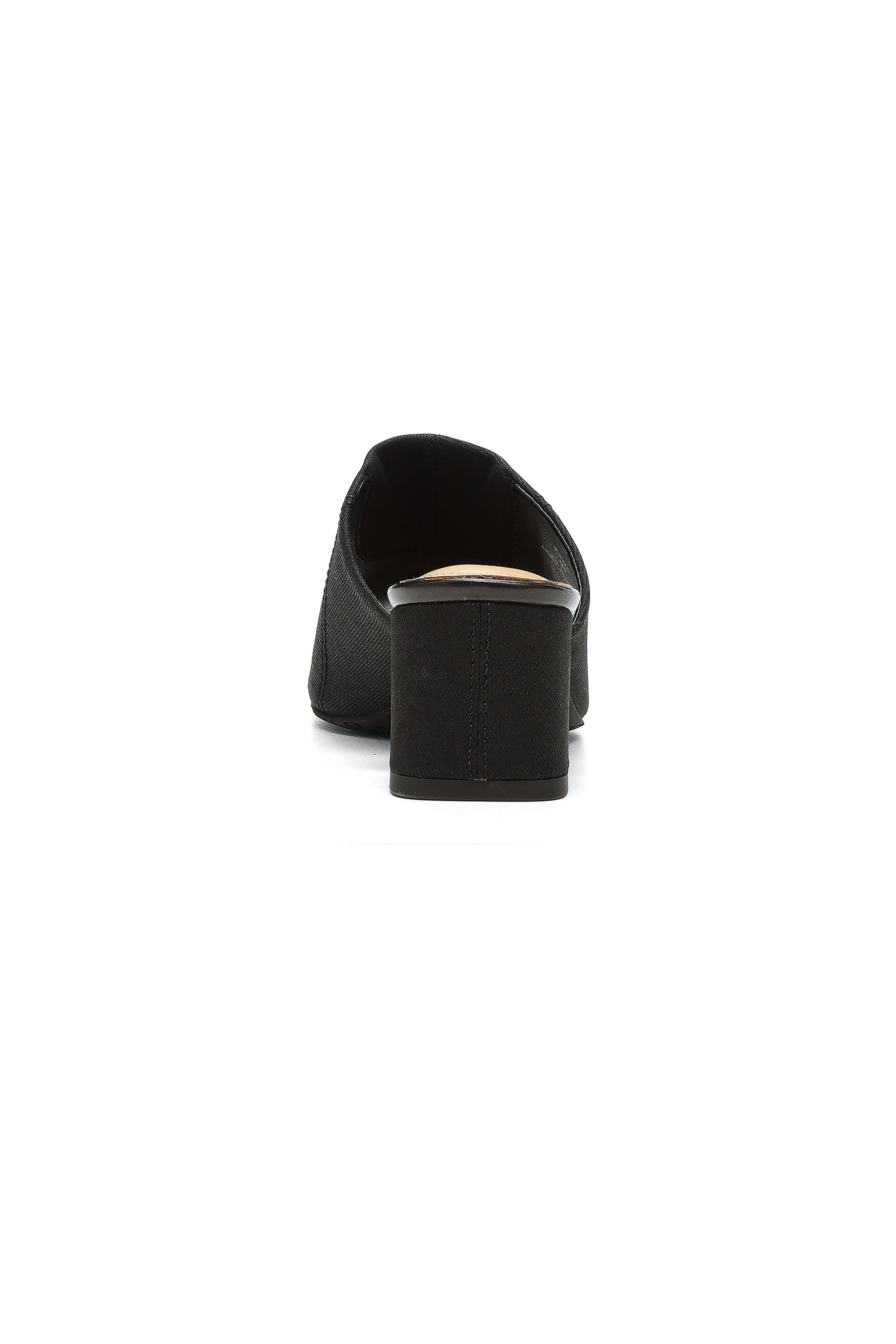 Gwen Stretch Mules - Black