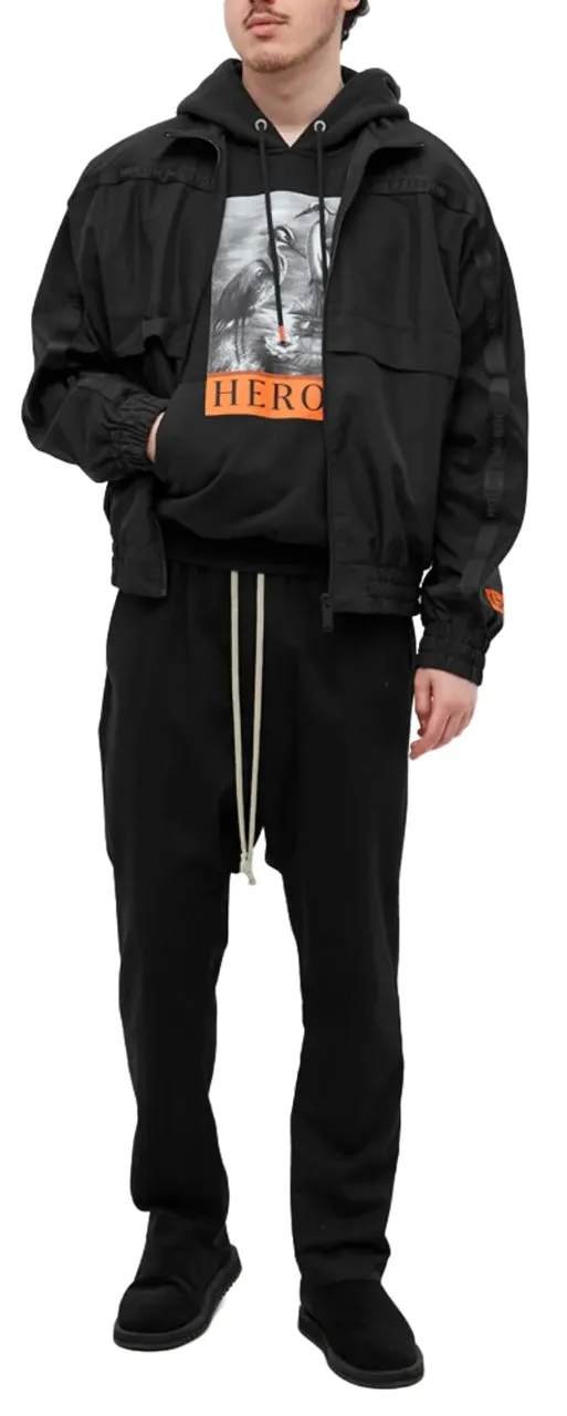 Heron Preston Heron BW Hoodie Black White