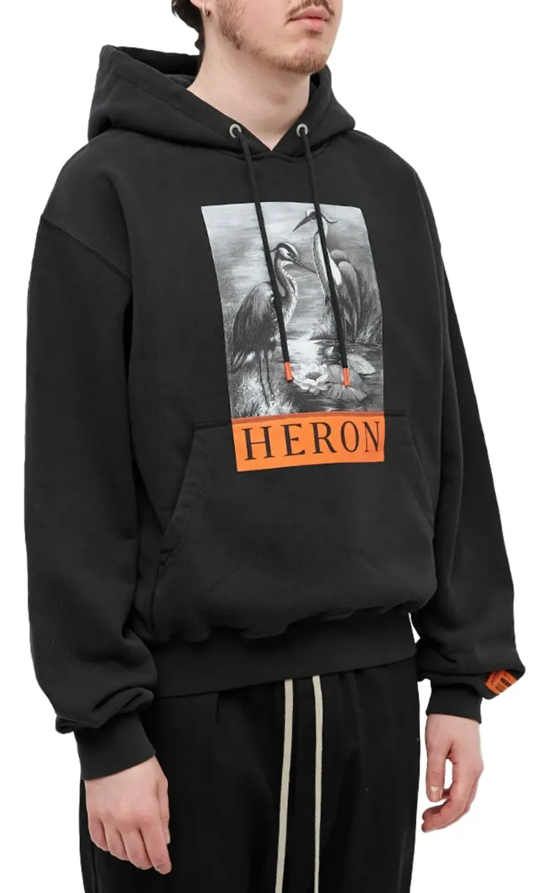 Heron Preston Heron BW Hoodie Black White