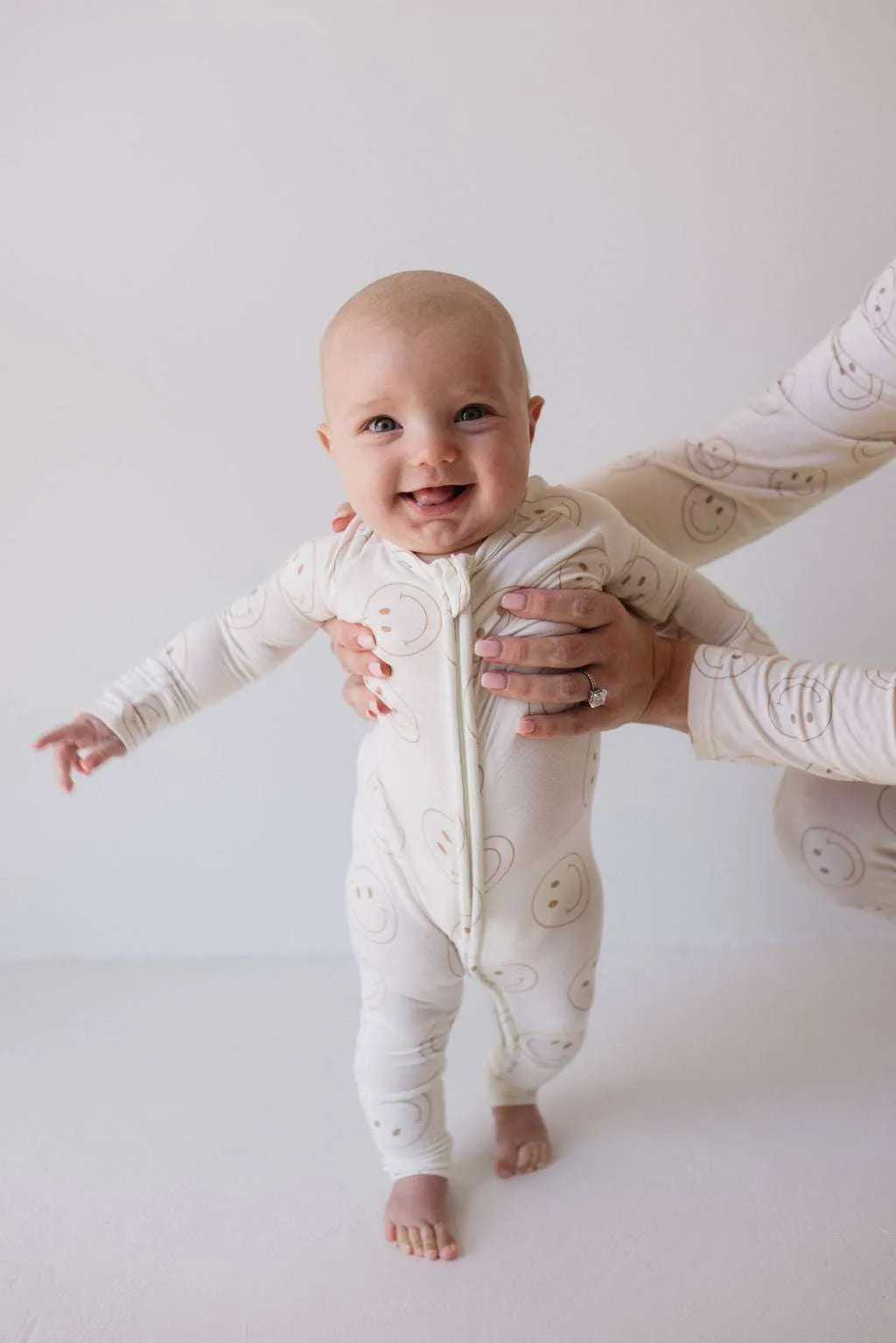 Just Smile | Bamboo Zip Pajamas