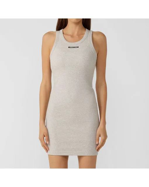 Lorna Jane On the Move Rib Tank Dress - Grey Marl