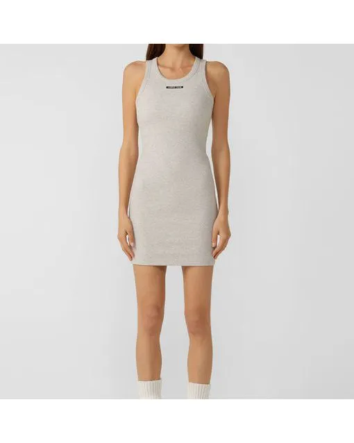 Lorna Jane On the Move Rib Tank Dress - Grey Marl