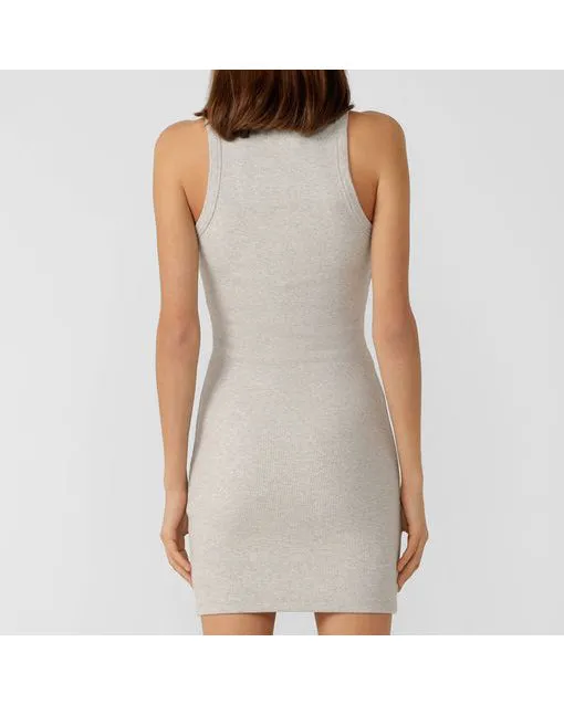 Lorna Jane On the Move Rib Tank Dress - Grey Marl