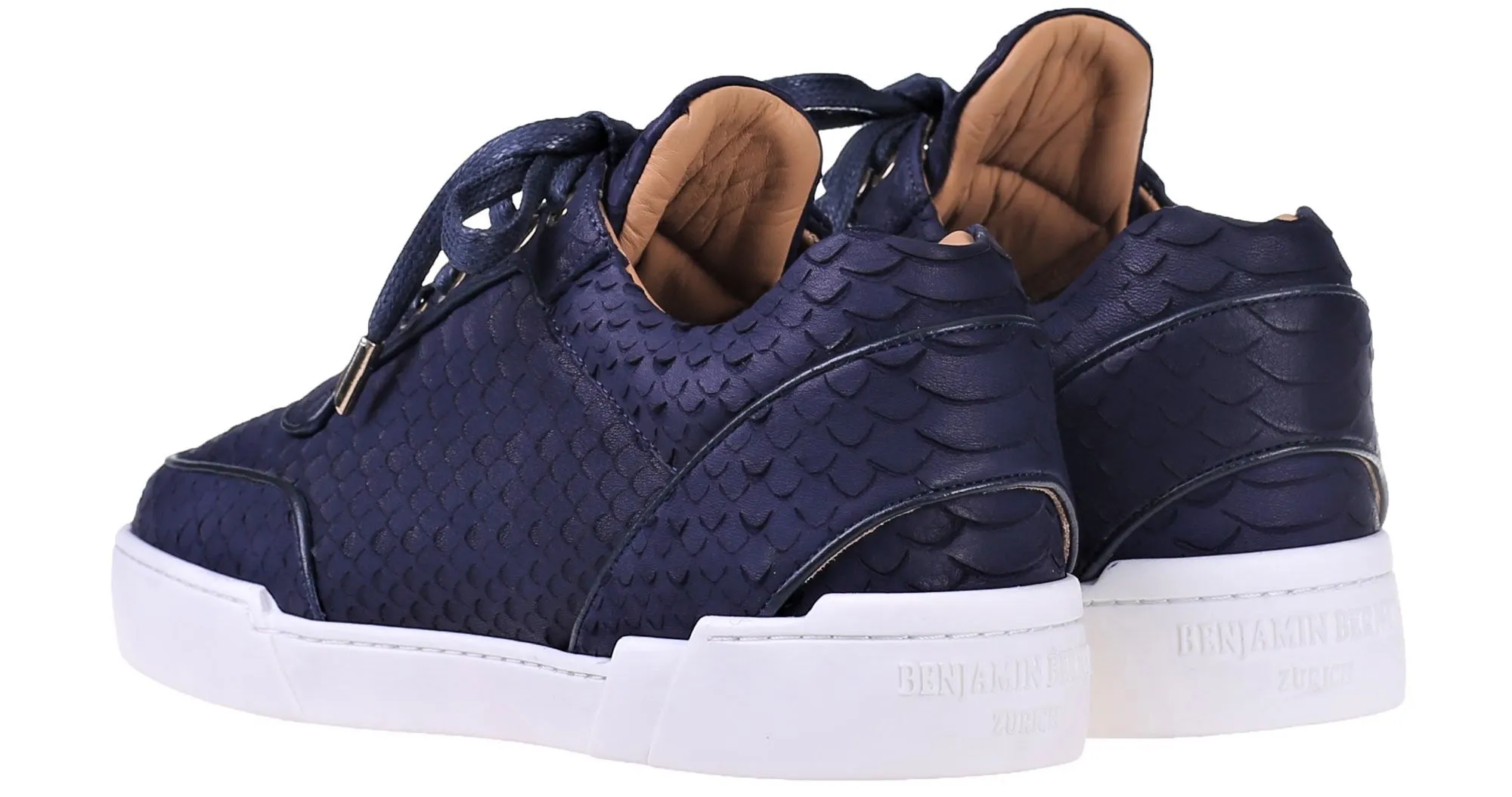 Low-Top MIDNIGHT BLUE PYTHON CUT