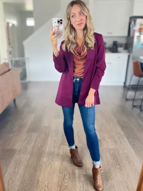 Magic 3/4 Blazer in Wine