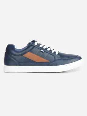 Men's Navy Lace Up Smart Casual Sneaker (IX1057)