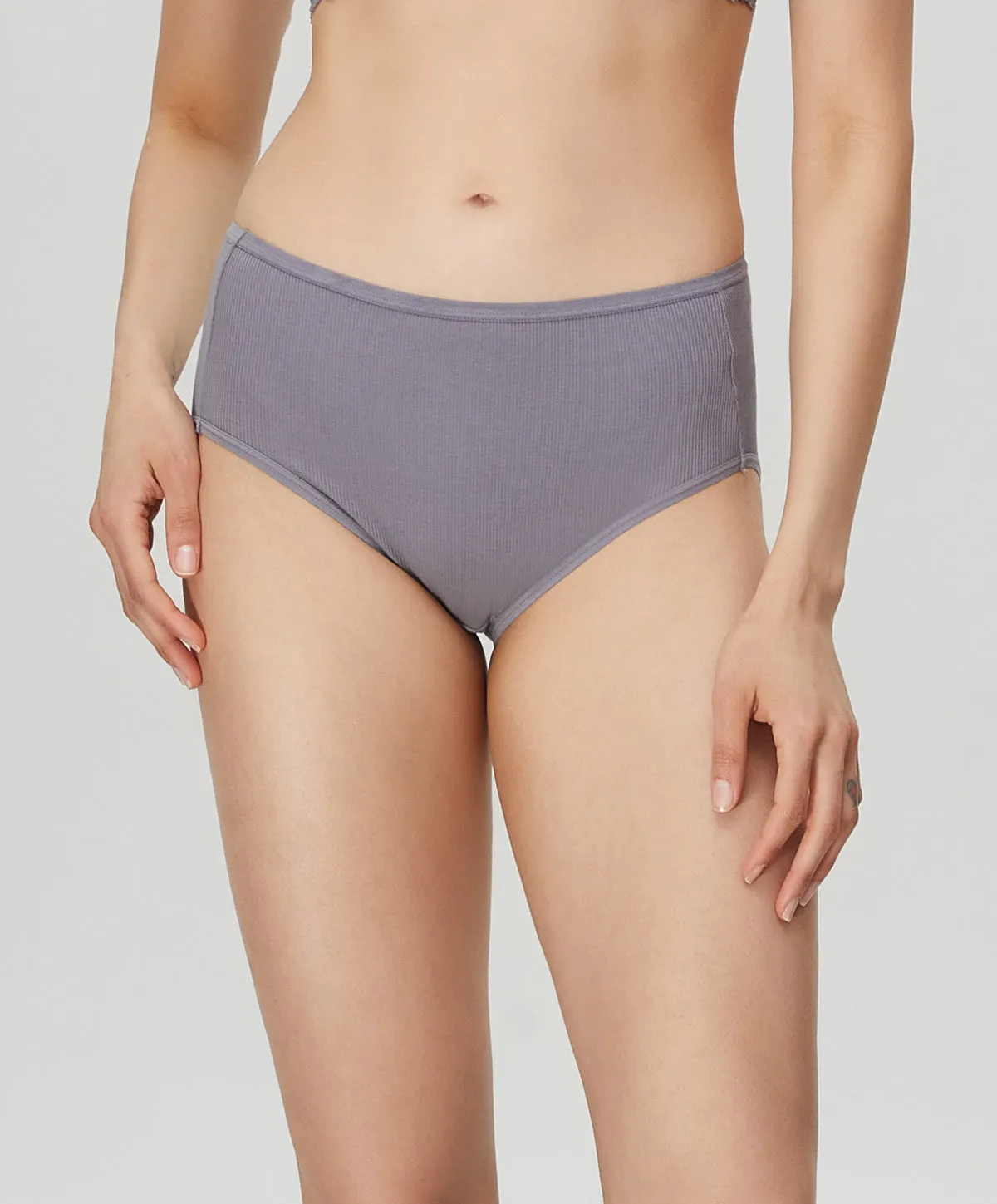 Modal Ribbed High-Waist Panty