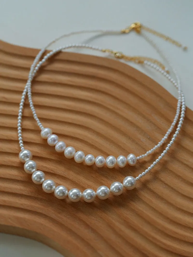 Pearls Beaded Pendant Necklace