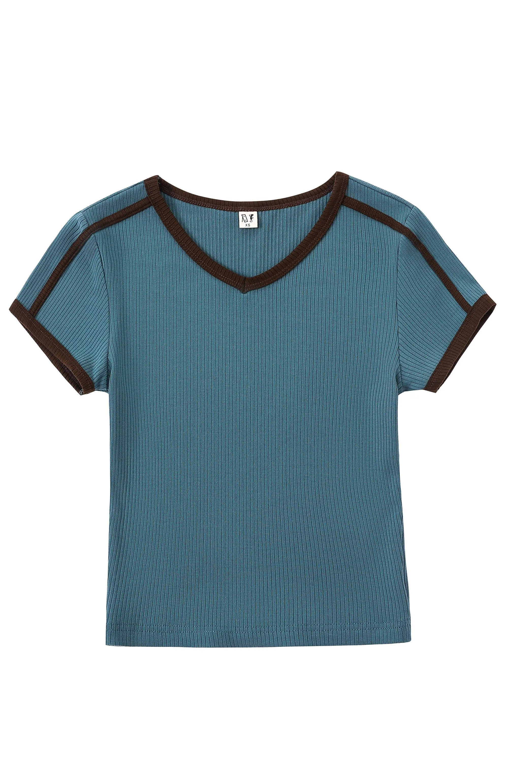 Sporty Tencel Baby Tee Dusty Dolphin