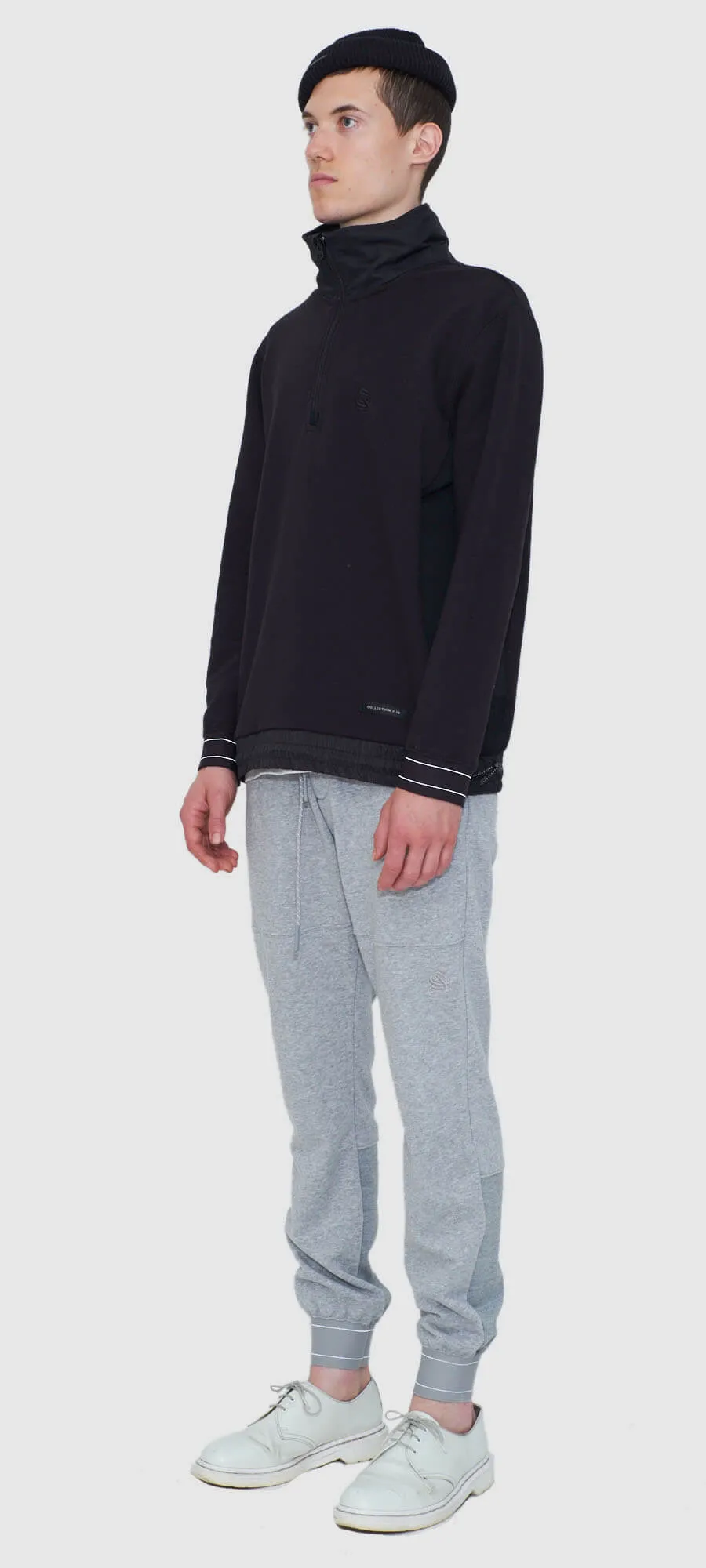 Technical Mock Neck Pullover