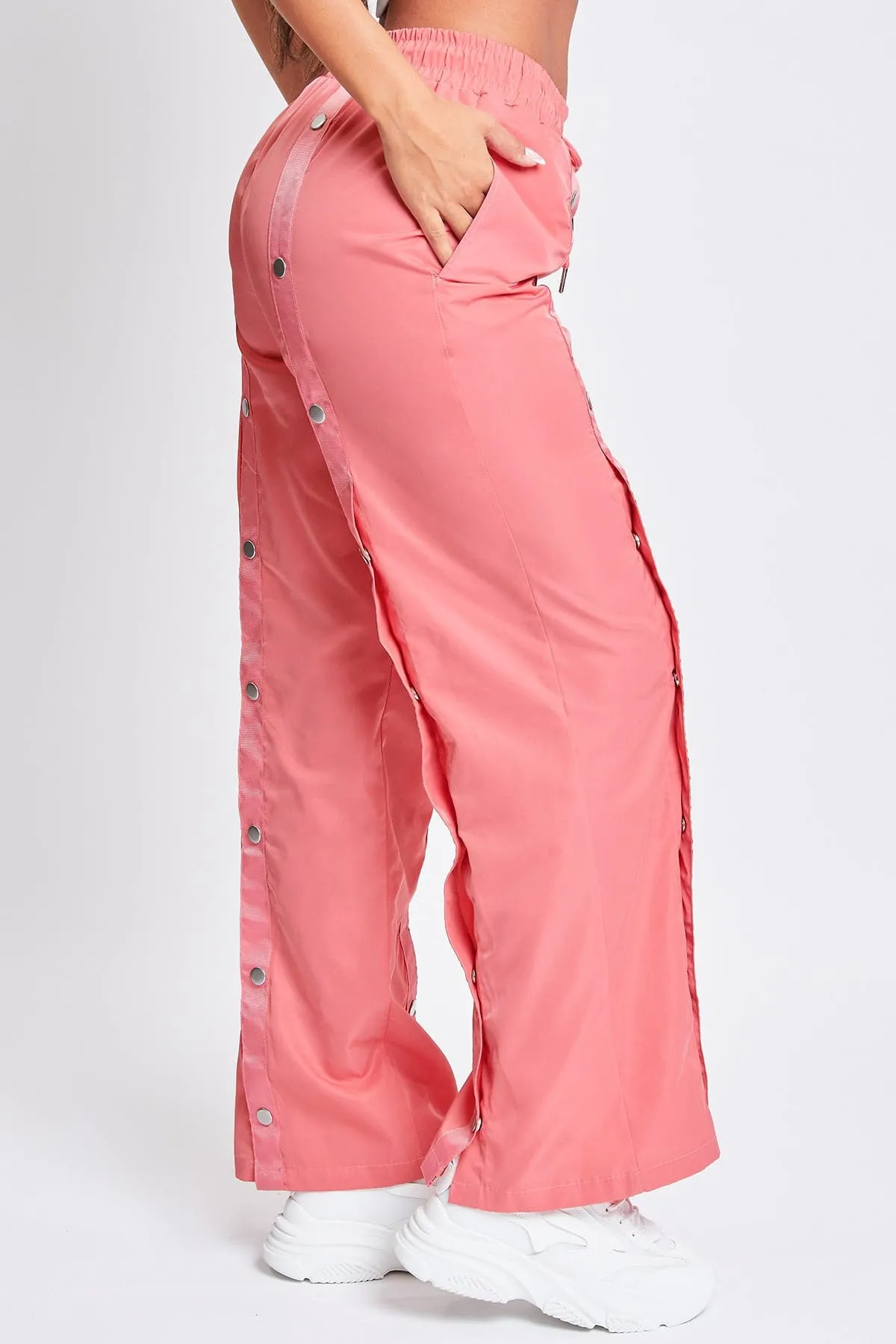 Women's Snap Wide Leg Utility Pants